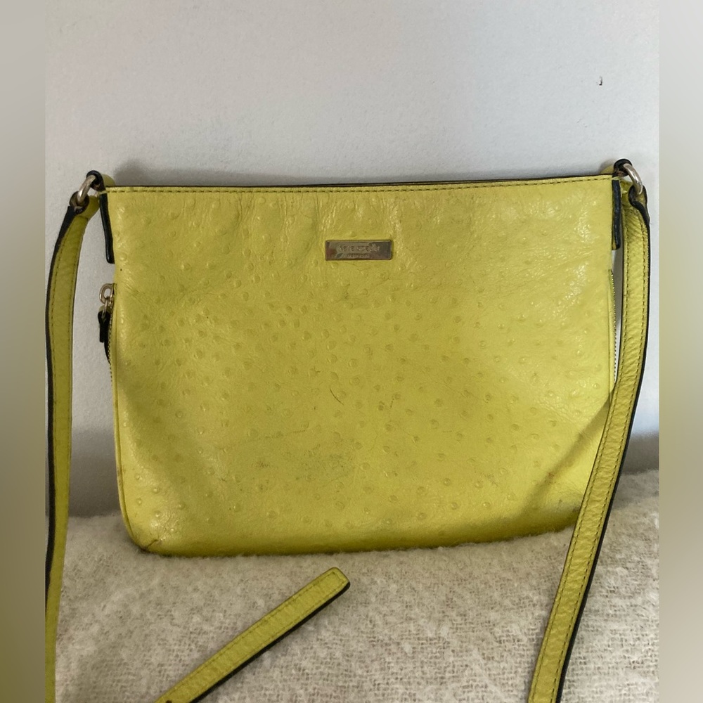 Vintage Kate Spade yellow leather purse
